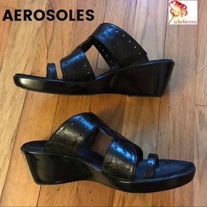 PRICE REDUCED! - Aerosoles Black Sandals Size 6.5
